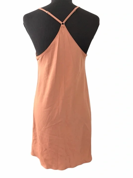 Copper Slip Dress with Racerback - Picture 2 of 4